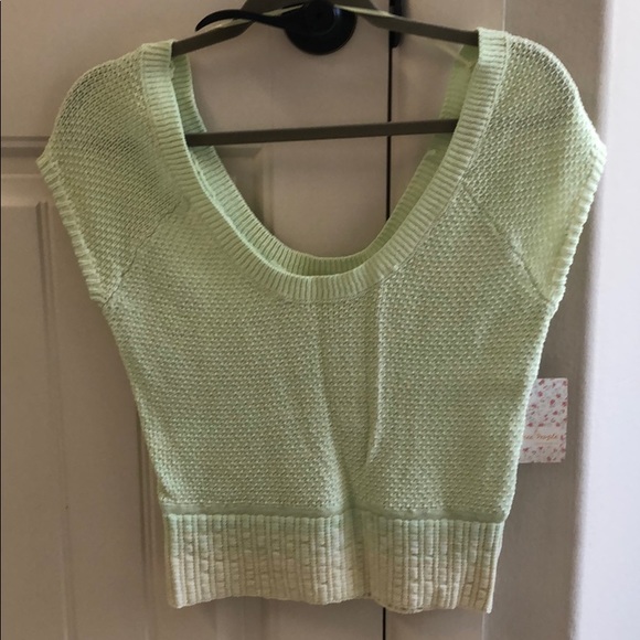 Free People Sweaters - Free People Lemon Lime Short Sleeve